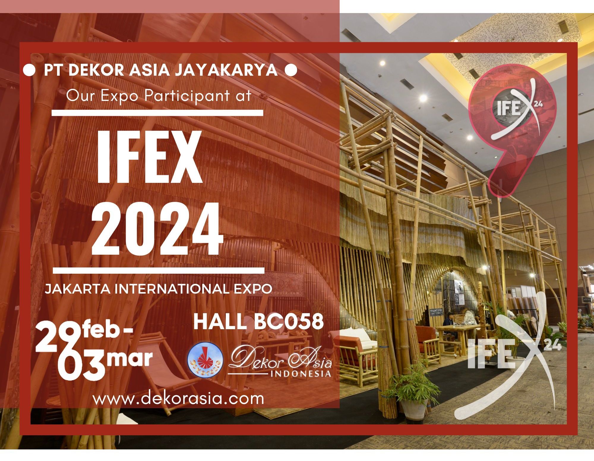 Our Expo Participant at IFEX 2024 - 29 February - 03 March 2024, Jakarta International Expo